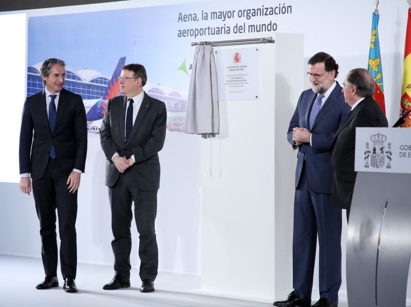 Rajoy anuncia mejoras en la A-7 desde Alicante hasta Murcia y en la intermodalidad de la provincia