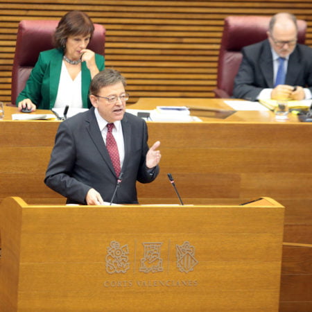 Puig asegura en Les Corts que seguirá reivindicando una financiación justa