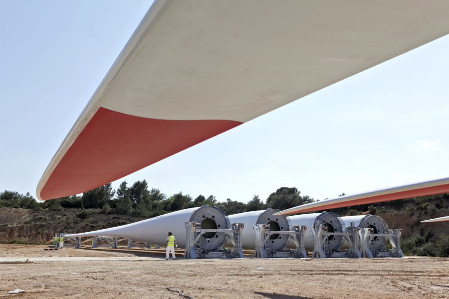 LM Windpower abastecerá de palas a los 51 nuevos parques eólicos de Aragón