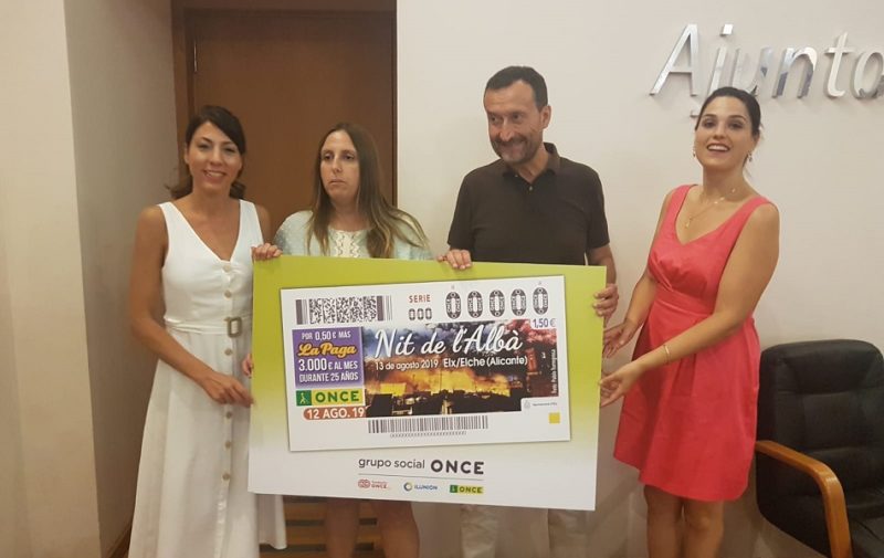 La Nit de l'Albà de Elche ilustrará más de cinco millones de cupones de la ONCE