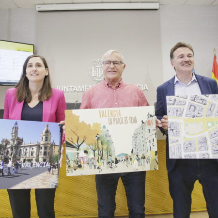 La Plaza del Ayuntamiento de València será peatonal a partir del 20 marzo de 2020