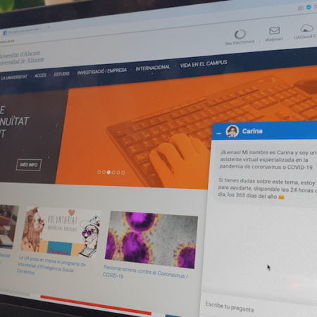 La UA incorpora un asistente virtual para resolver dudas sobre el COVID-19