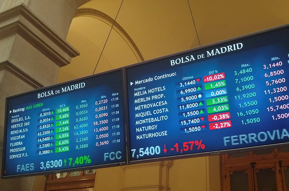La Bolsa española baja el 1,78 % y pierde la cota de 7.000 puntos