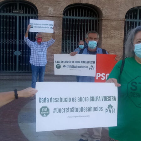 La PAH pide al Gobierno un decreto que fije una moratoria en los desahucios