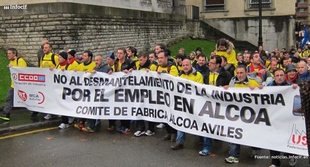 Alcoa mantiene el empleo en Avilés y A Coruña tras garantizarse electricidad barata