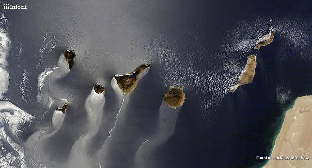 Las islas Canarias vistas desde el espacio