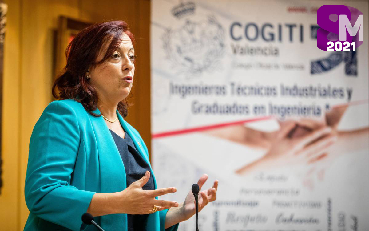 Ángela Gómez, decana del COGITI Valencia.