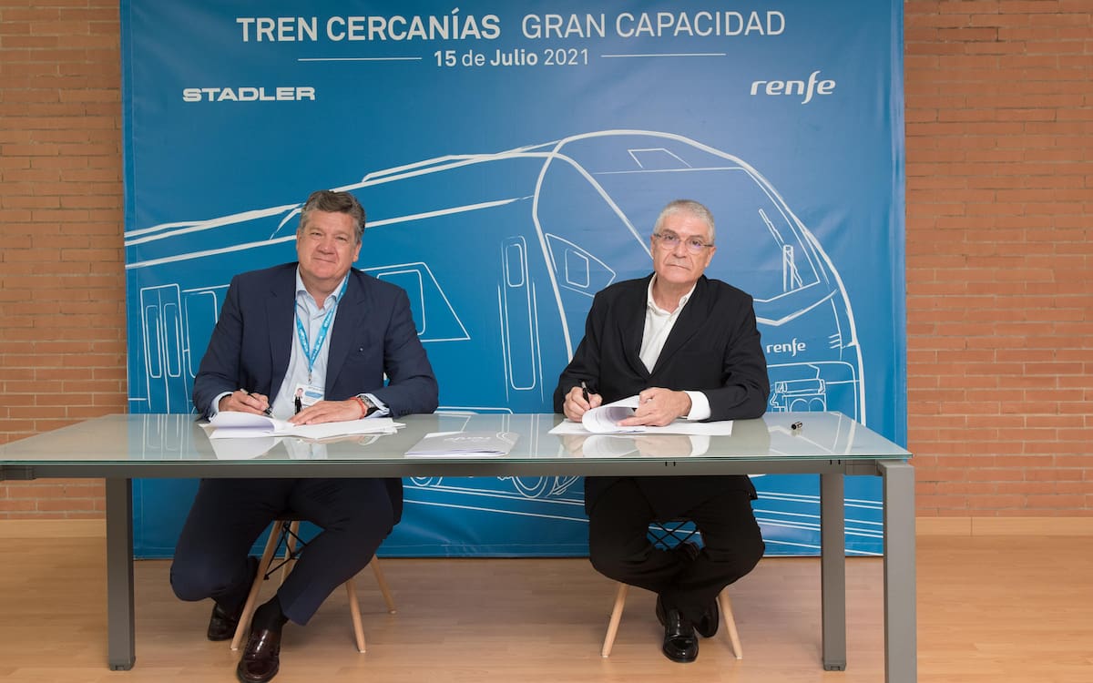 Renfe y Stadler firman la compra de 59 trenes para Cercanías por 1.000 millones