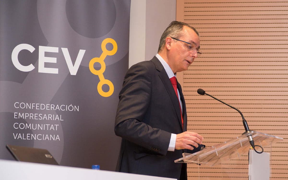 Salvador Navarro, presidente de la Confederación Empresarial de la Comunitat Valenciana (CEV)