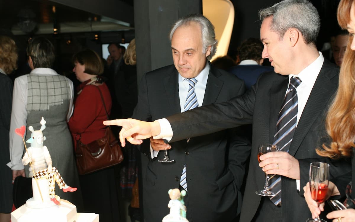 El director comercial de Lladró, Francisco Cirujeda, en el acto de presentación de una colección en Rusia.
