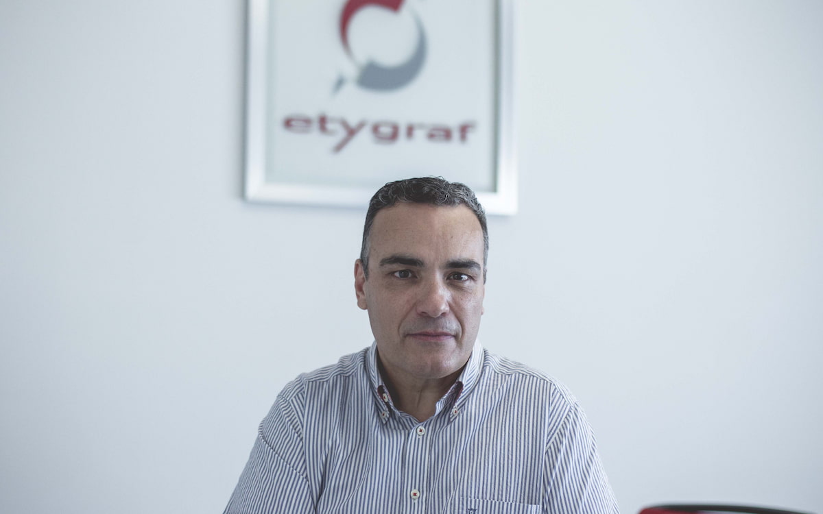 José Carrasquer, gerente de Etygraf.