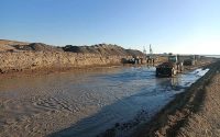 Movimiento de tierras en la dársena sur del Puerto de Castellón