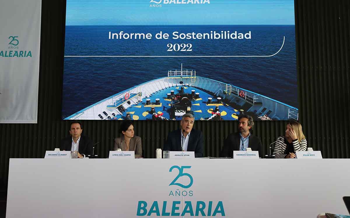 Adolfo Utor presenta a la prensa los mejores resultados de la historia de Baleària en 25 años