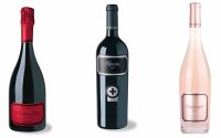 Los tres vinos premiados: Tantum Ergo Pinot Noir, Superius Quod y Cava Tantum Ergo Rosé