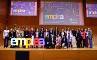 Representates de la UPV y las mentoras del programa Emplea