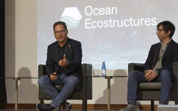 A la izquierda, Ignasi Ferrer, cofundador de Ocean Ecostructures