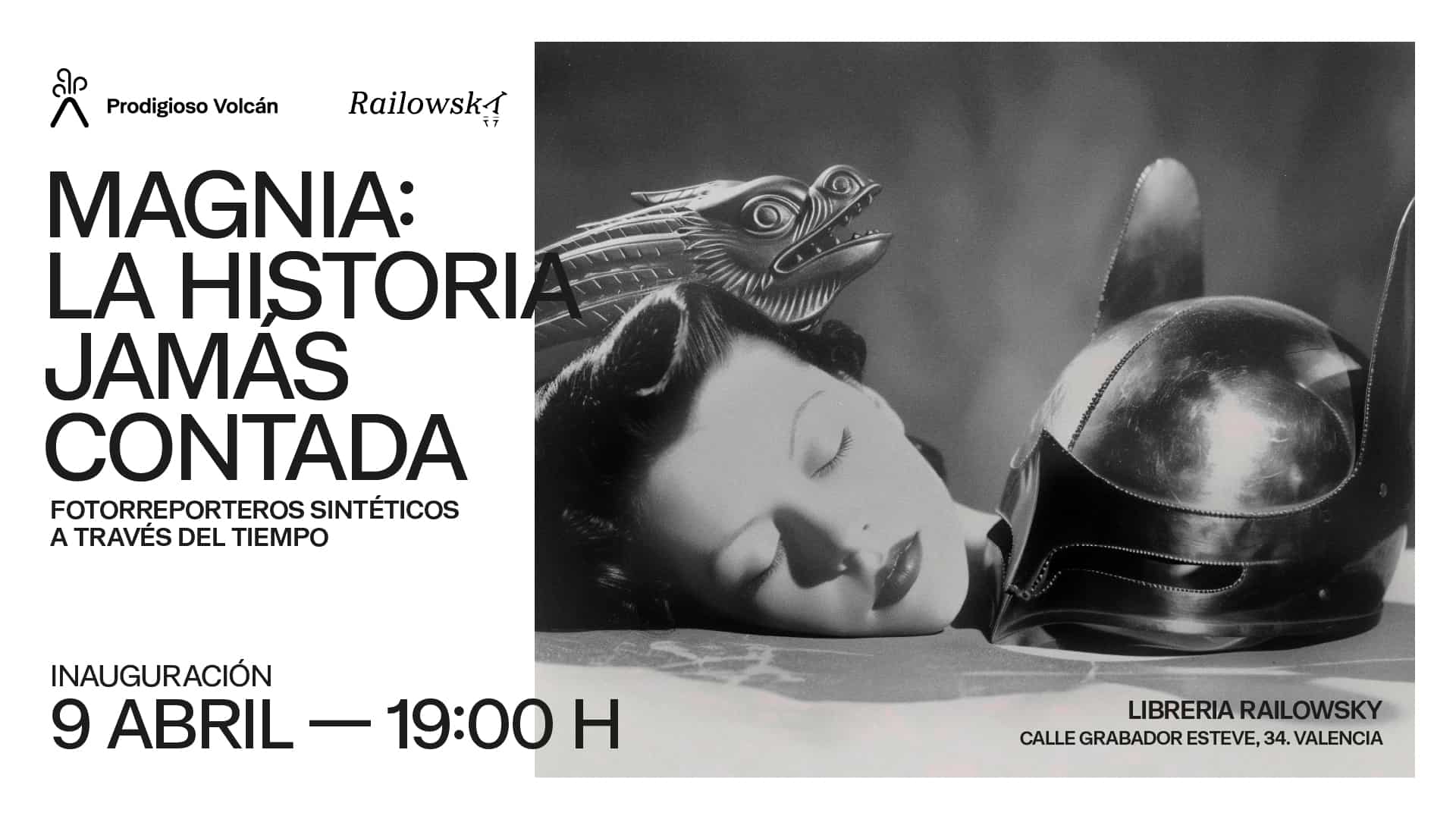 La Librería Railowsky y Prodigioso Volcán ponen en marcha una exposición de imágenes históricas de Valencia creadas con IA