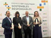 CEV y Caixa Popular premian a Bodegas Nodus, Grupo Sorolla, Coarval y Equipe