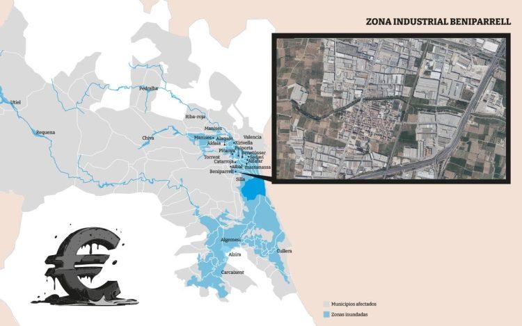 Beniparrell-DANA-mapa