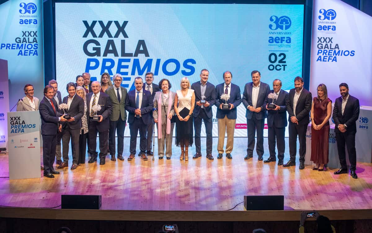 XXX Gala de Premios AEFA el pasado 2 de octubre en el Teatro Wagner de Aspe (Alicante)