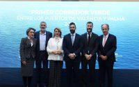 Baleària y puertos de València y Palma crean un corredor verde a partir de 2030