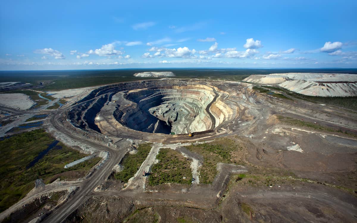 Mina de Udáchnaya en Rusia (Fotografía: Alrosa)