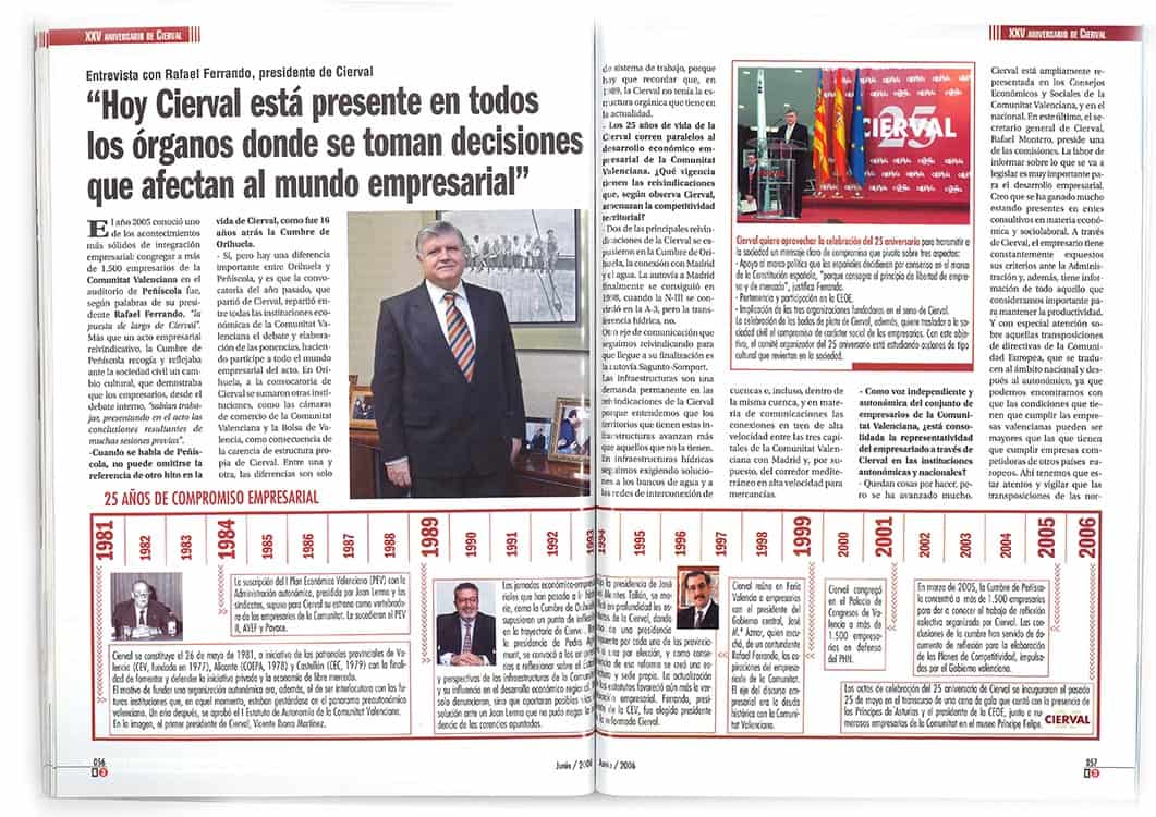 Rafael Ferrando como presidente de Cierval