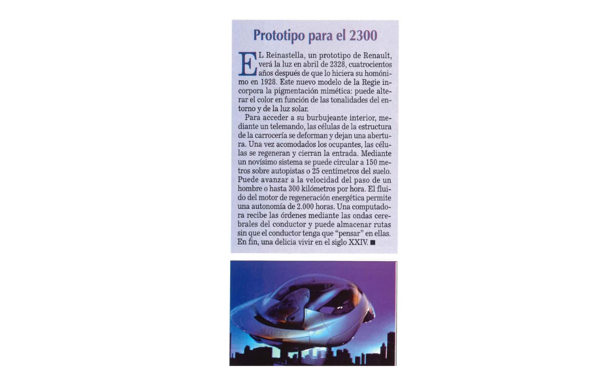 Recortes coches del futuro 1992