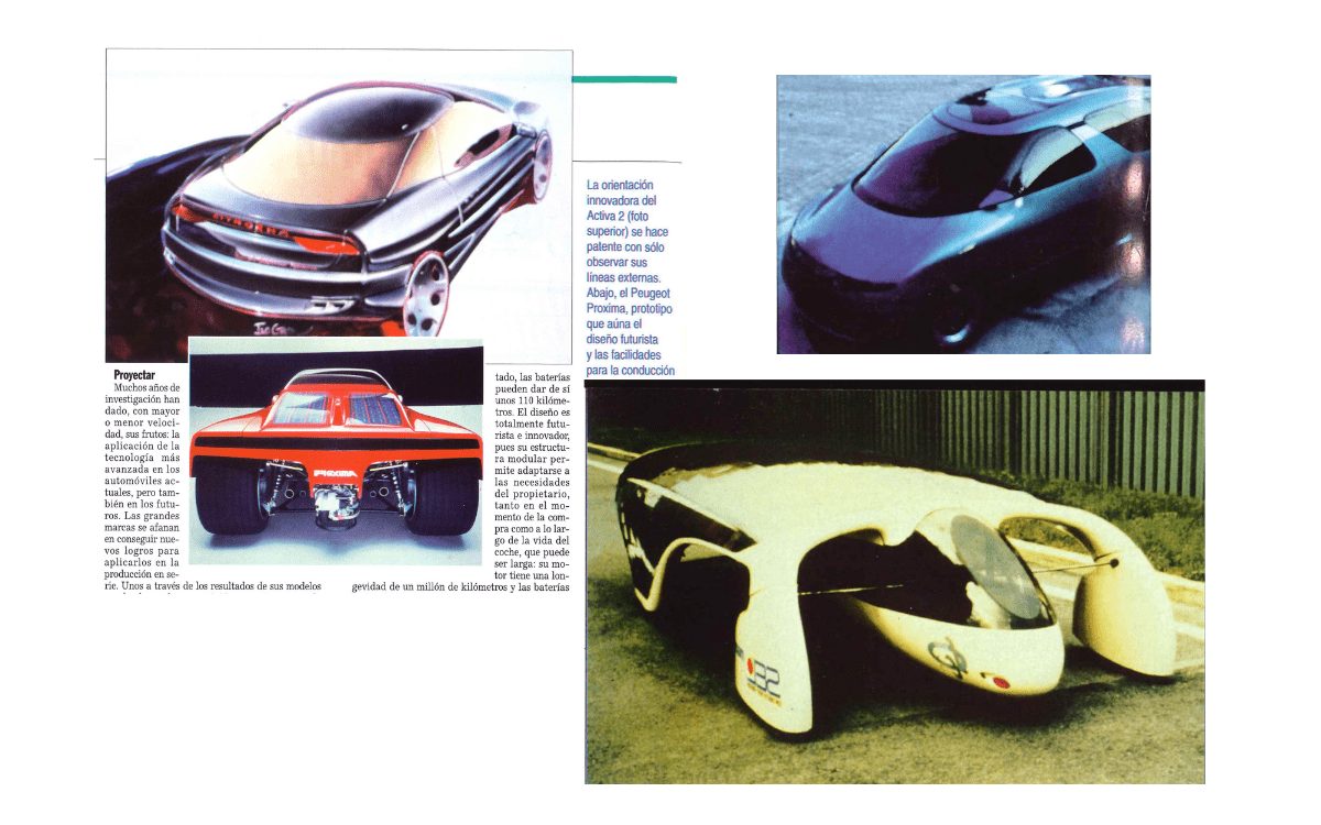 Recortes coches del futuro 1992