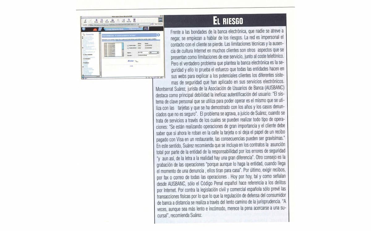 Recorte revista Economía 3, enero 2000