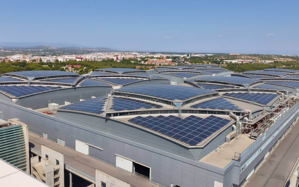 Techo fotovoltaica Feria Valencia