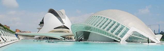 la ciudad de las artes y las ciencias en Valencia