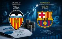 Valencia CF-Barça: Dos modelos económicos frente a frente en Mestalla
