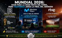 Mundial 2026: DAZN paga la gran fiesta del fútbol, pero Telefónica juega la final del abonado